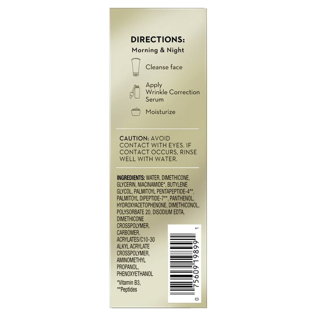 Olay Wrinkle Correction Serum with Vitamin B3+ Collagen Peptides - 1.3oz/12pk