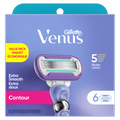 Gillette Venus Extra Smooth Contour Women'S Razor Blades 5-Bladed Razor Refills - 6ct/4pk