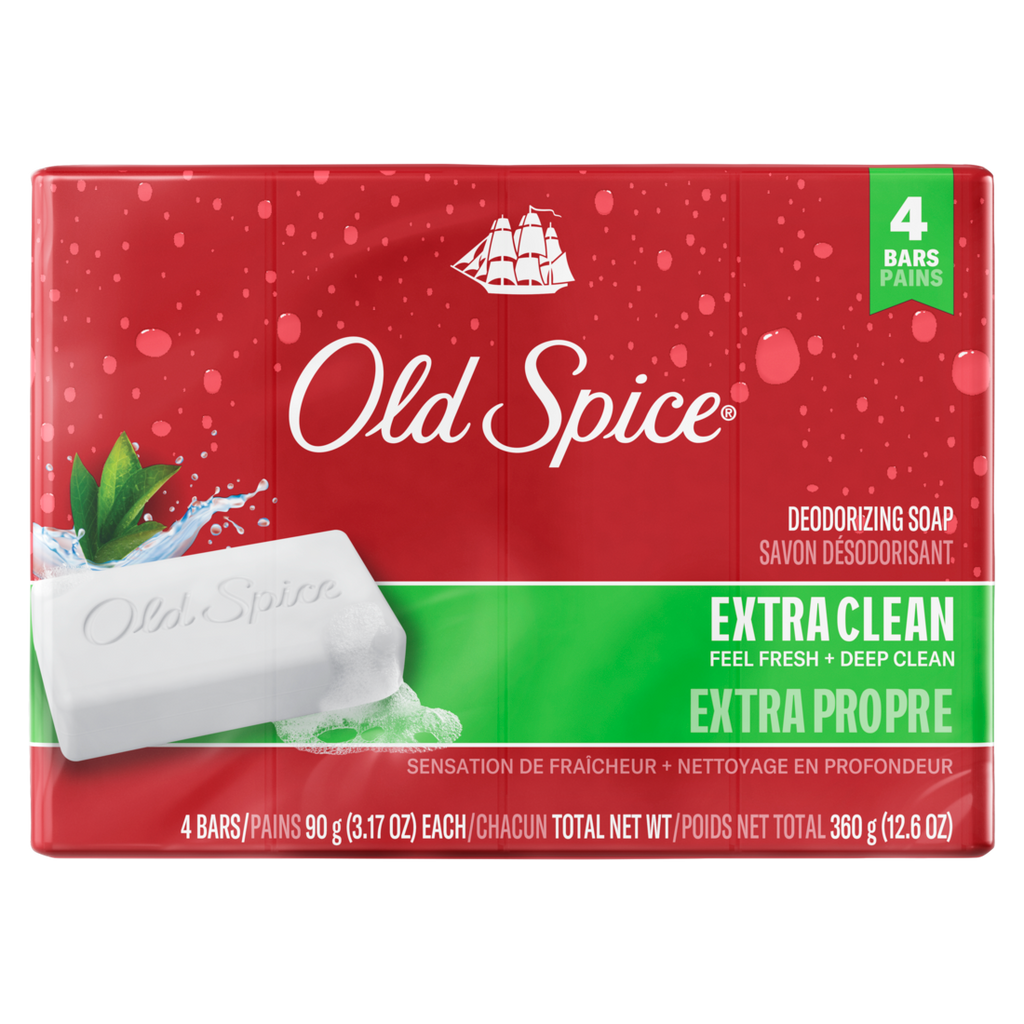 Old Spice Bar Soap for Men Extra Clean - (4x3.17)oz/12pk