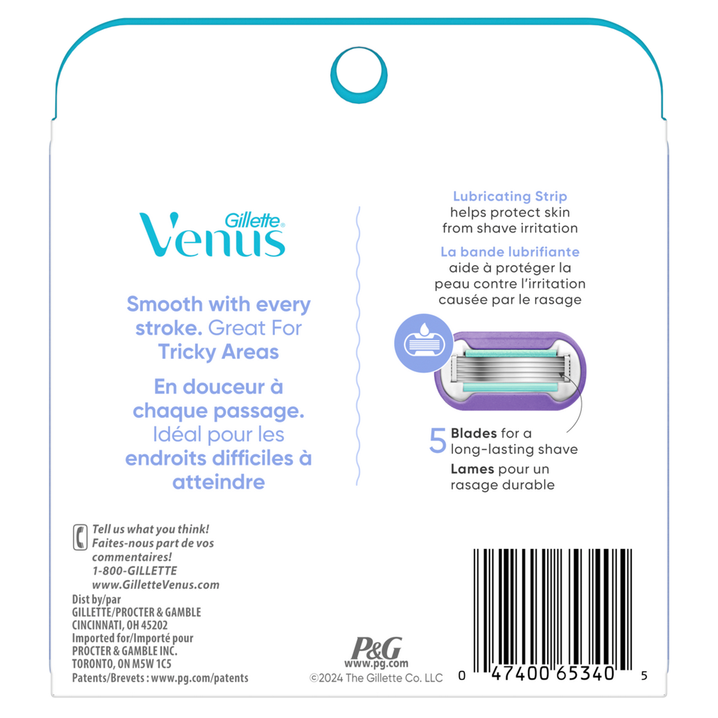 Gillette Venus Extra Smooth Contour Women'S Razor Blades 5-Bladed Razor Refills - 6ct/4pk