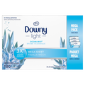 Downy Light Mega Dryer Sheets Laundry Fabric Softener Ocean Mist - 180ct/3pk
