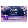 Downy Calm Mega Dryer Sheets Laundry Fabric Softener Lavender And Vanilla Bean - 50ct/6pk