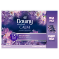 Downy Calm Mega Dryer Sheets Laundry Fabric Softener Lavender And Vanilla Bean - 180ct/3pk