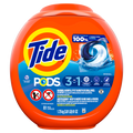 Tide Pods Laundry Detergent Pacs 3-in-1 Stain Remover Odor Fighter Color Protector HE Compatible Original Scent - 81ct/4pk
