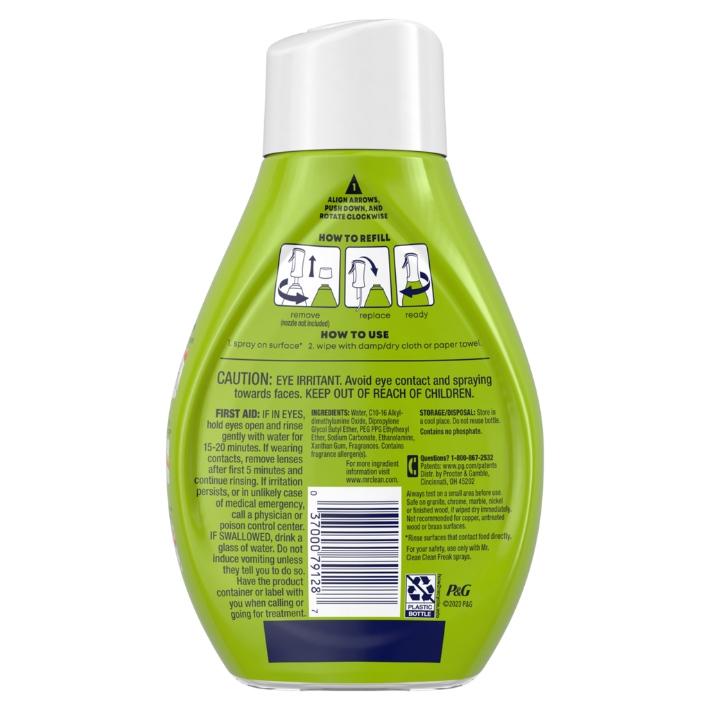 Mr. Clean Clean Freak Deep Cleaning Mist Multi-Surface Spray Gain Original Scent 1 Refill - 16oz/6pk