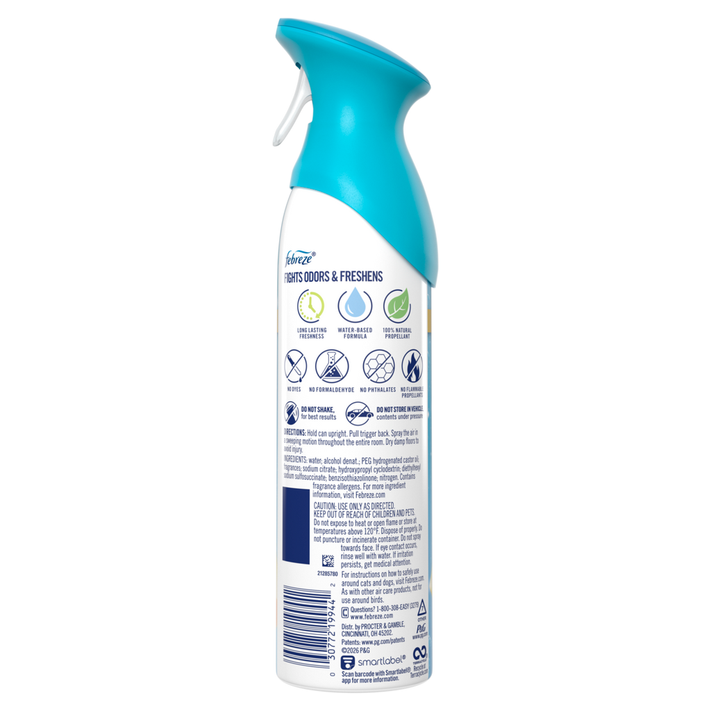 Febreze Air Mist Air Freshener Spray Odor Fighting Room Spray Refresh & Energize Scent - 8.1oz/6pk