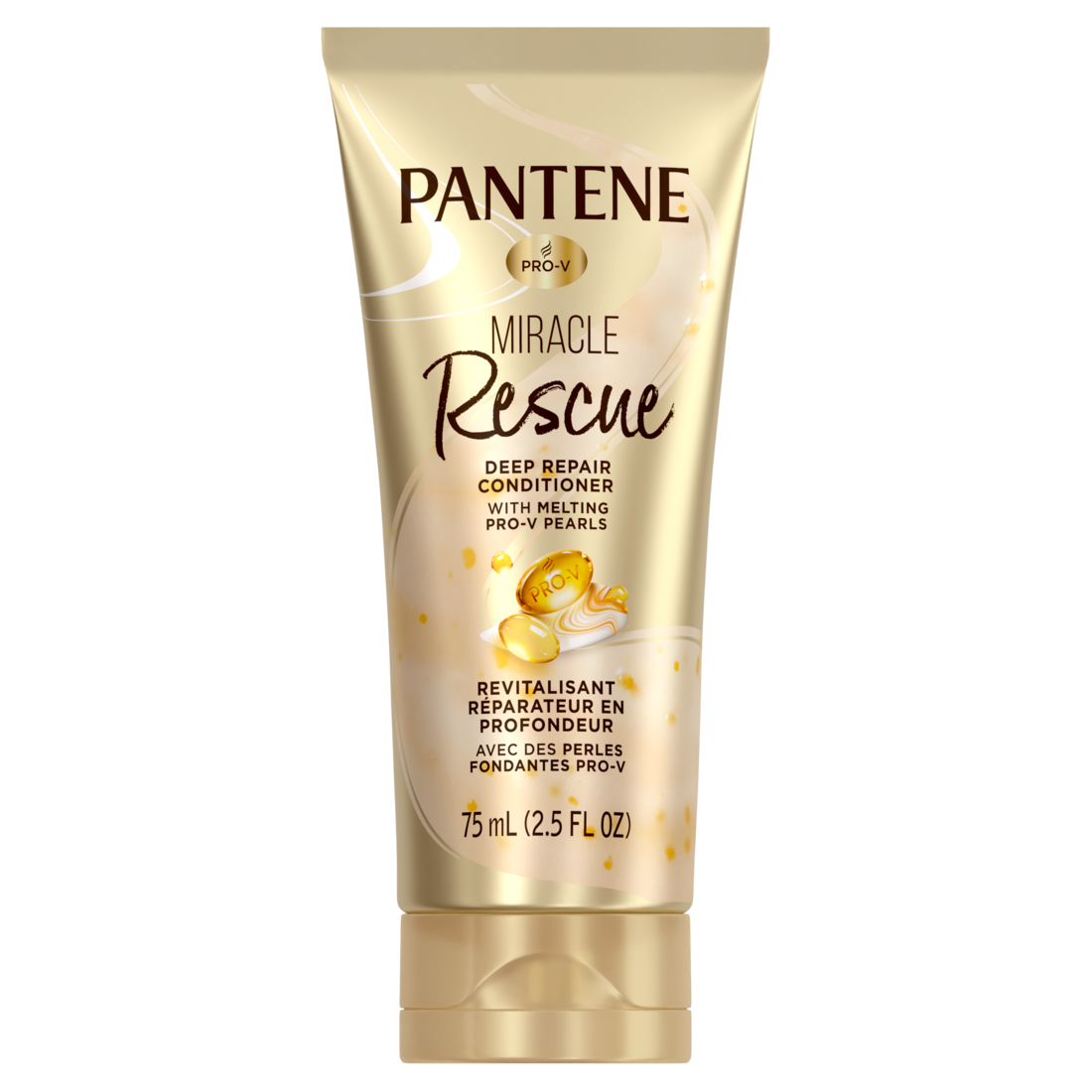 Pantene Pro-V Miracle Rescue Deep Repair Conditioner With Melting Pro-V Pearls Transforms Hair Softens Repairs From The Inside Travel Size - 2.5oz/24pk