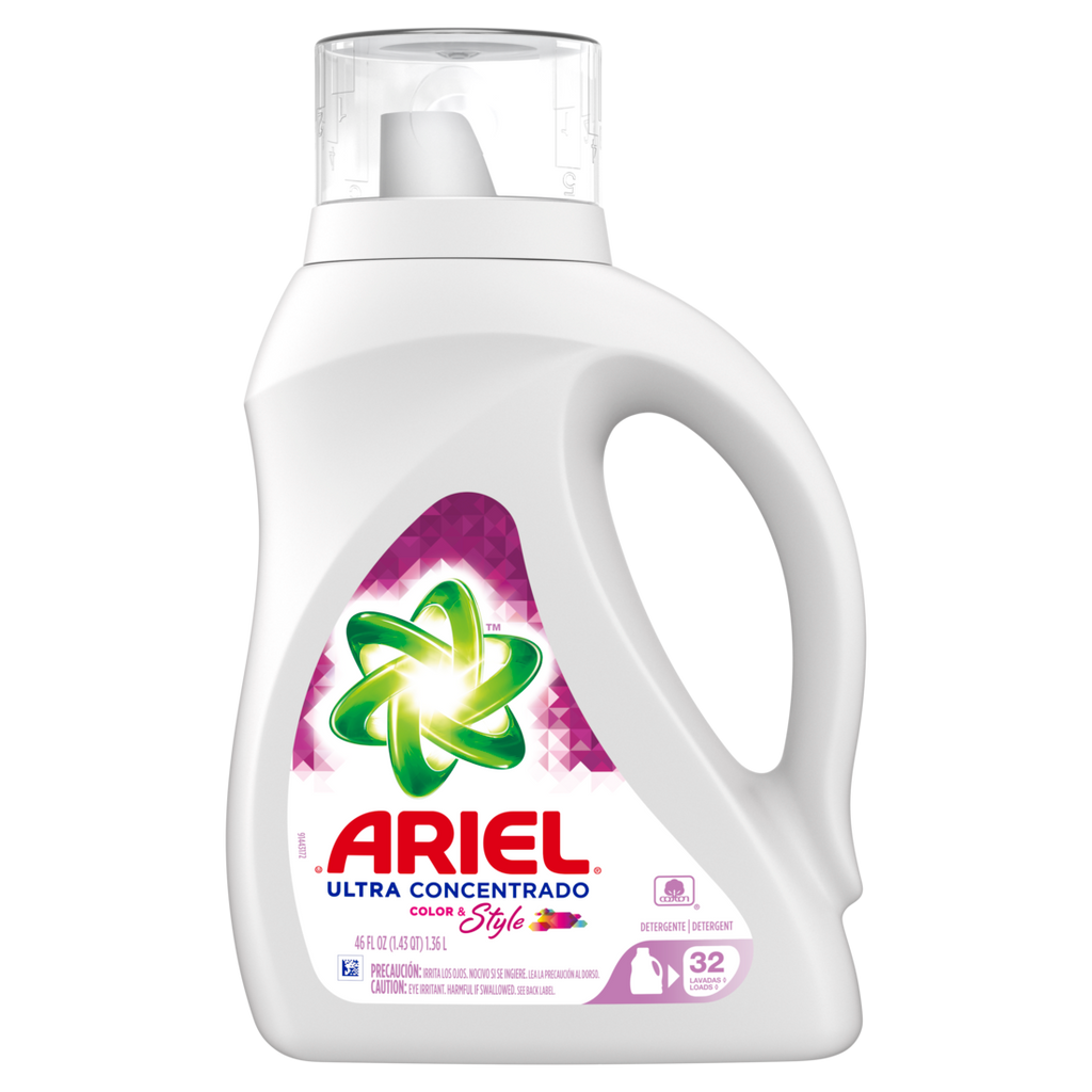 Ariel Ultra Concentrated Color & Style Liquid Laundry Detergent 32 Loads - 42oz/6pk