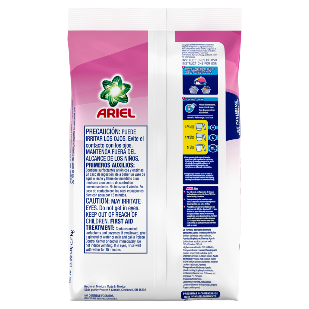Ariel with a Touch of Downy Freshness Powder Laundry Detergent 2.7kg 60 Loads - 95oz/6pk