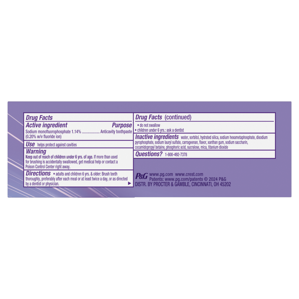 Crest 3Dwhite Brilliance Deep Stain Remover Ultra White Toothpaste - 2.1oz/24pk