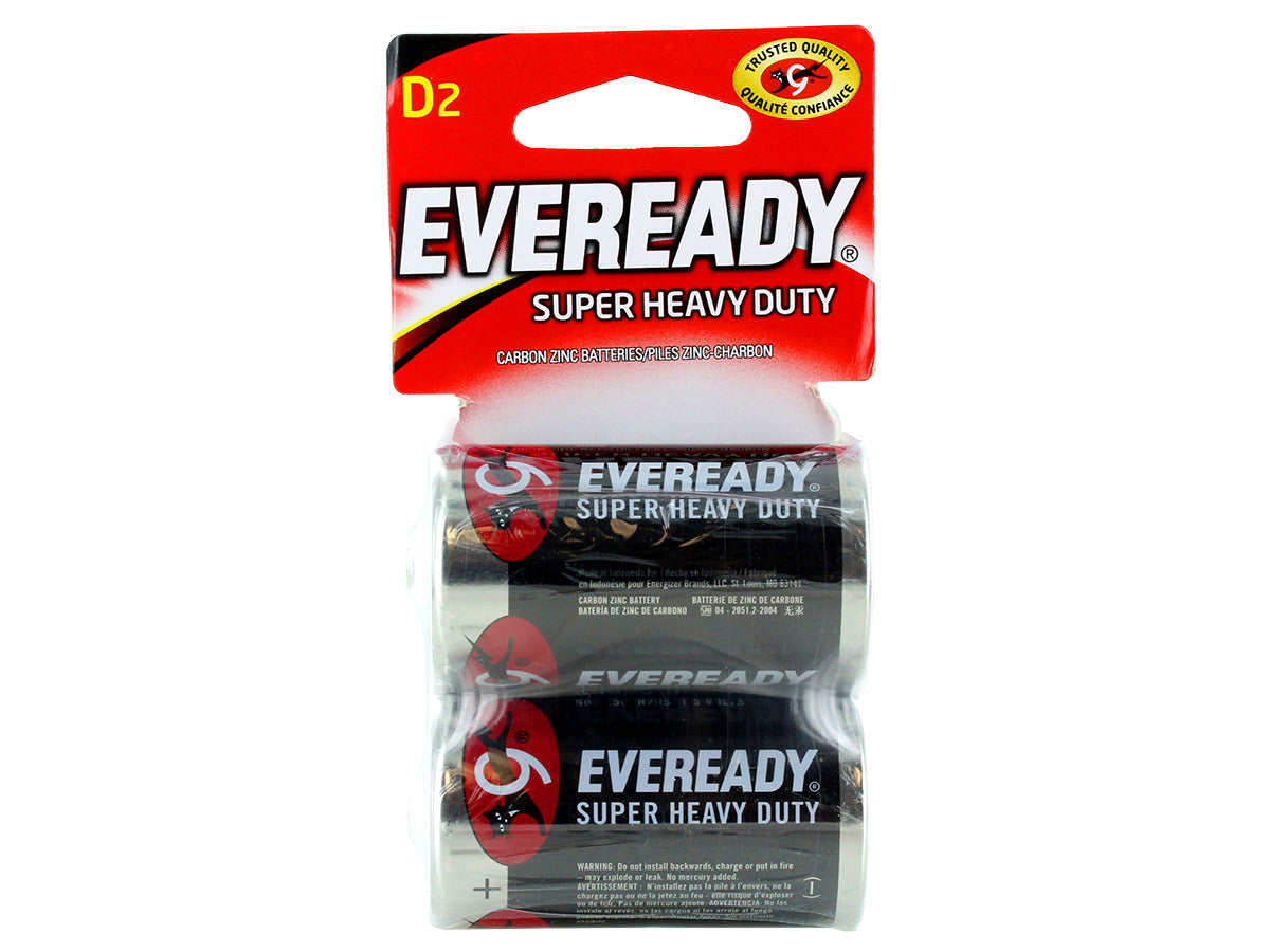 EVEREADY Super Heavy Duty US Batteries D by ENERGIZER - 2/12pk