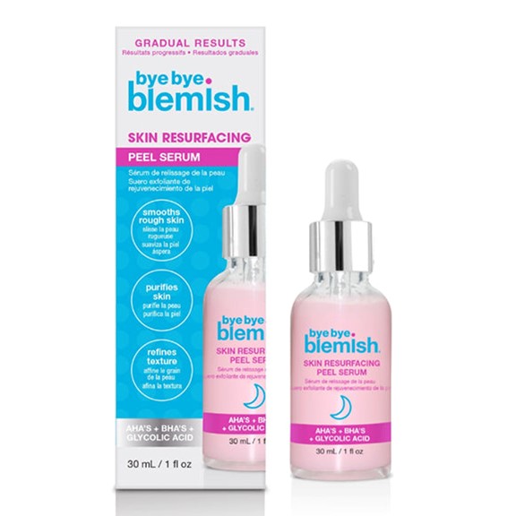 Bye Bye Blemish Resurfacing AHA + BHA Peeling Serum - 1oz/12pk
