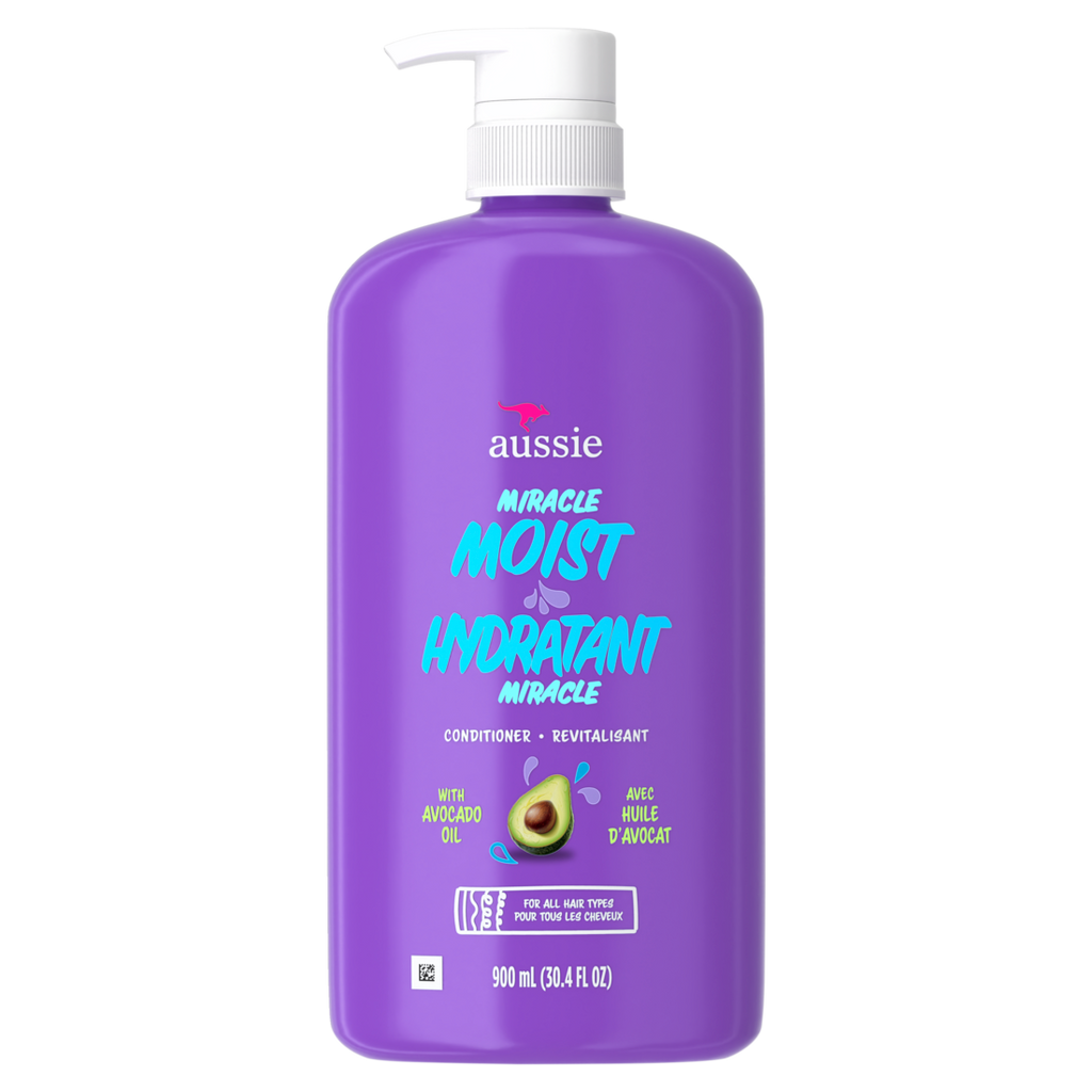 Aussie Miracle Moist Hair Conditioner For All Hair Types Moisturizing Paraben-Free - 30.4oz/4pk