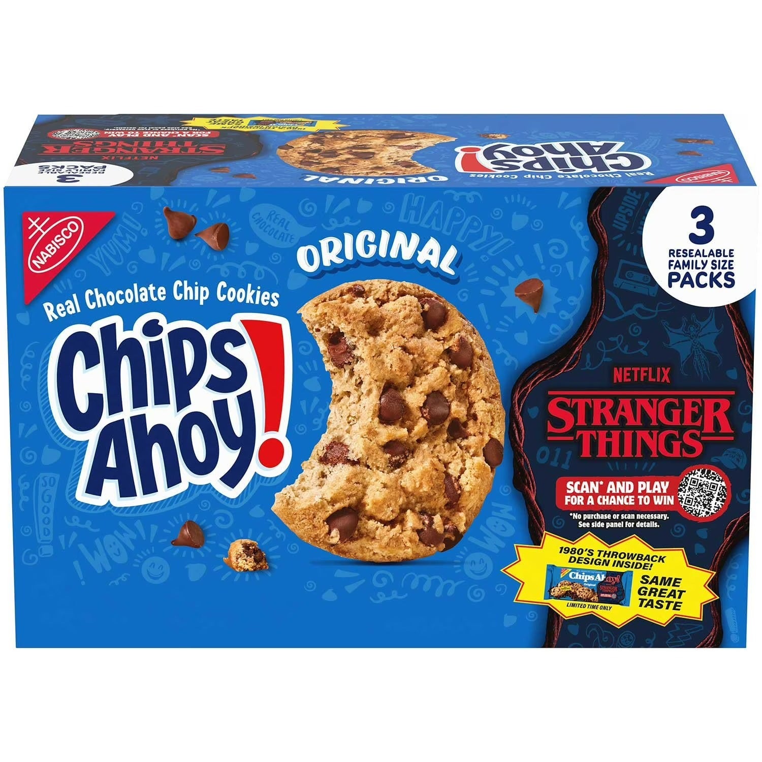 Nabisco BLUE CHIPS AHOY-18.2oz/3pk