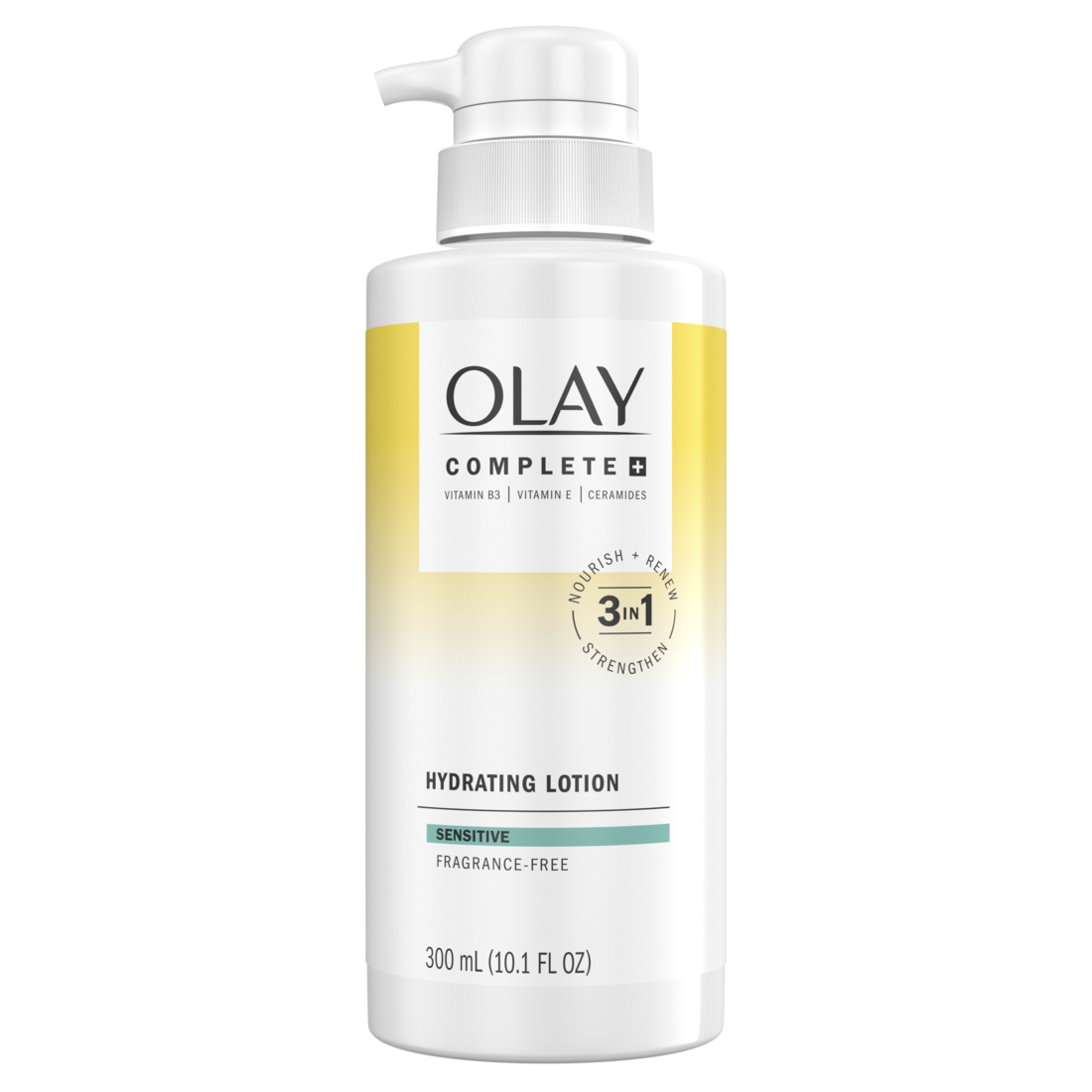 Olay Complete+ Hydrating Lotion Fragrance-Free 3-in-1 Nourishing Face Moisturizer For All Skin Types With Vitamin B3 Vitamin E And Ceramides - 10.1oz/6pk