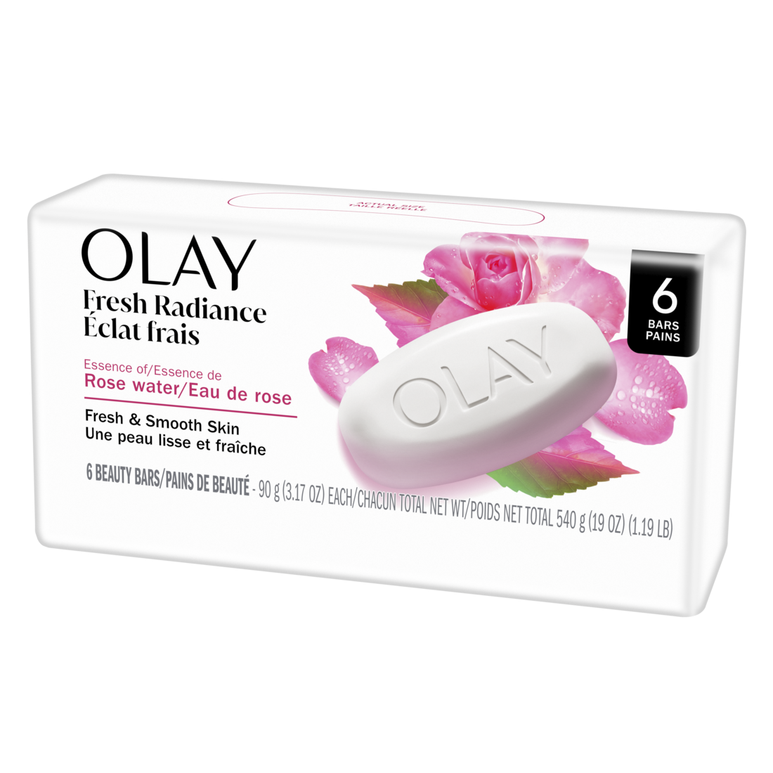 Olay Fresh Radiance Essence Of Rose Water Beauty Bar - (6x3.17)oz/6pk