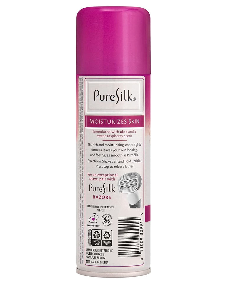 Pure Silk Shave Cream Raspberry Mist 206g - 7.25oz/6pk