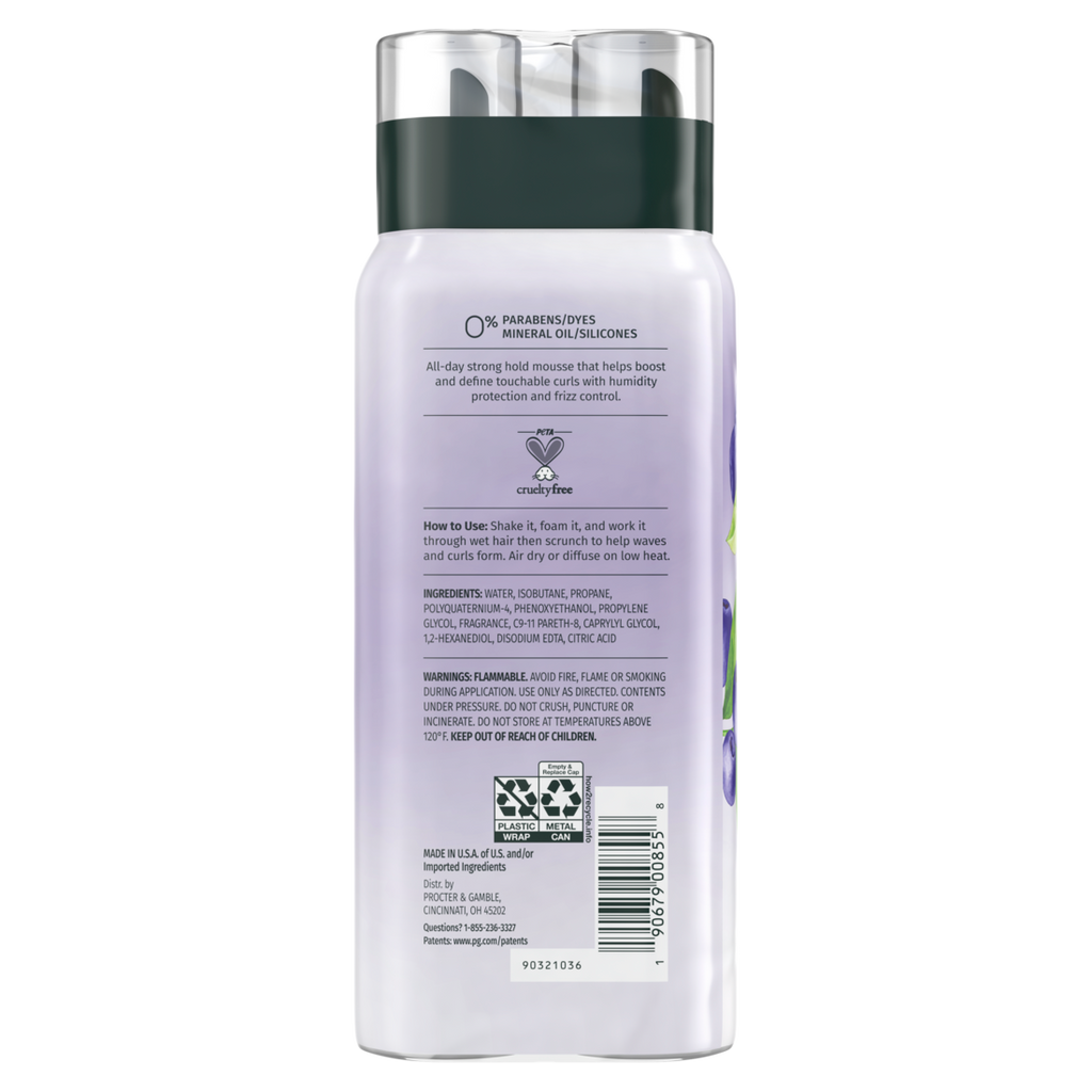 Herbal Essences Curl Boosting Mousse For Curly Hair And Wavy 24-Hour Hold Frizz Control Cans 2-Pack - (2x6.8)oz/6pk