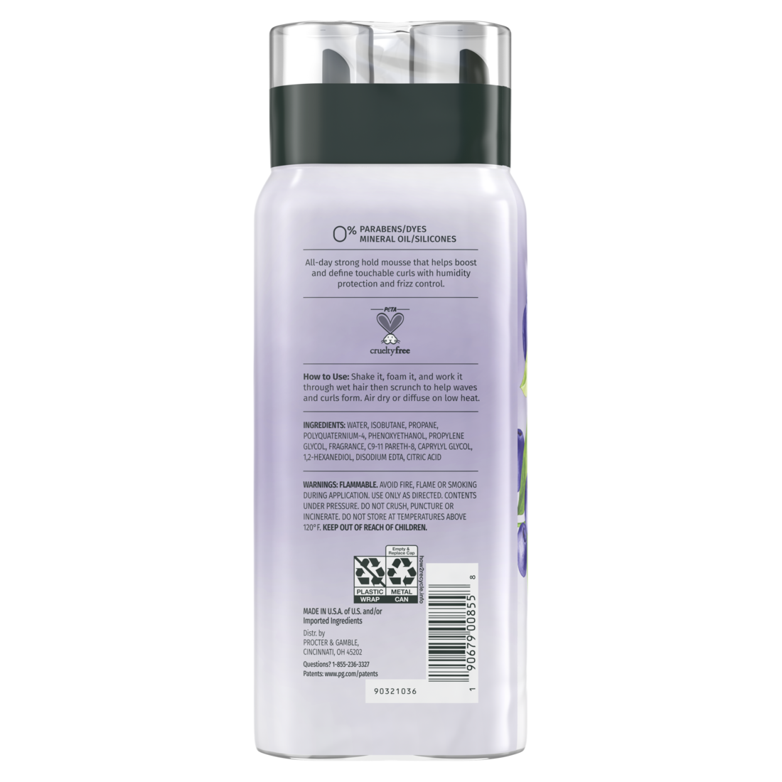Herbal Essences Curl Boosting Mousse For Curly Hair And Wavy 24-Hour Hold Frizz Control Cans 2-Pack - (2x6.8)oz/6pk