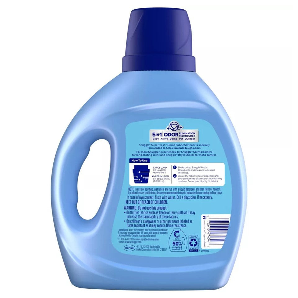 SnuggleSupFresh FabSoft UltLiq Morning Breeze - 66.1oz/6pk
