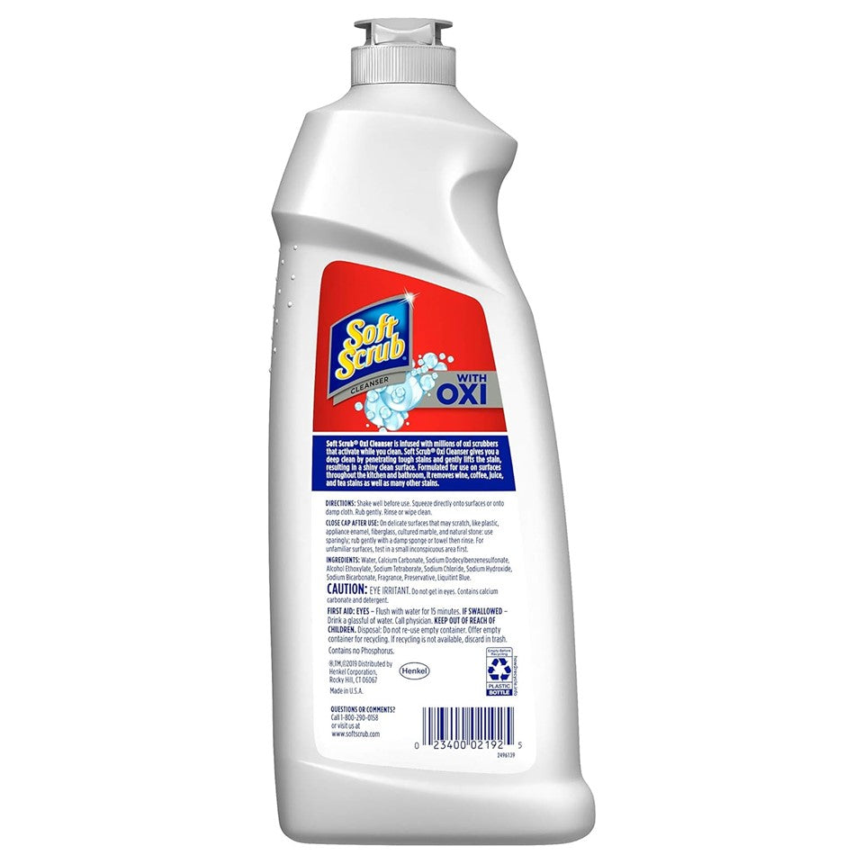 Soft Scrub Cleanser Oxi - 36oz/6pk