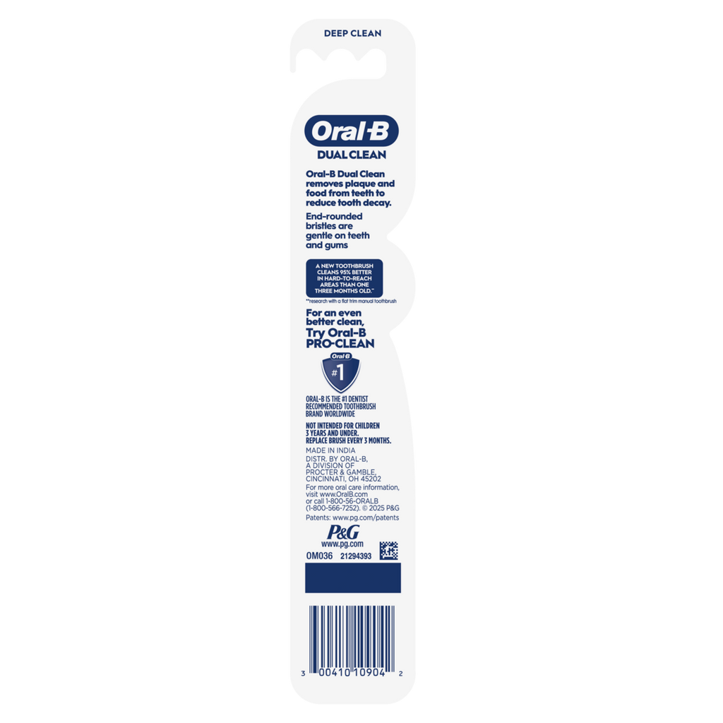 Oral-B Toothbrush Dual Clean Medium - 1ct/36pk