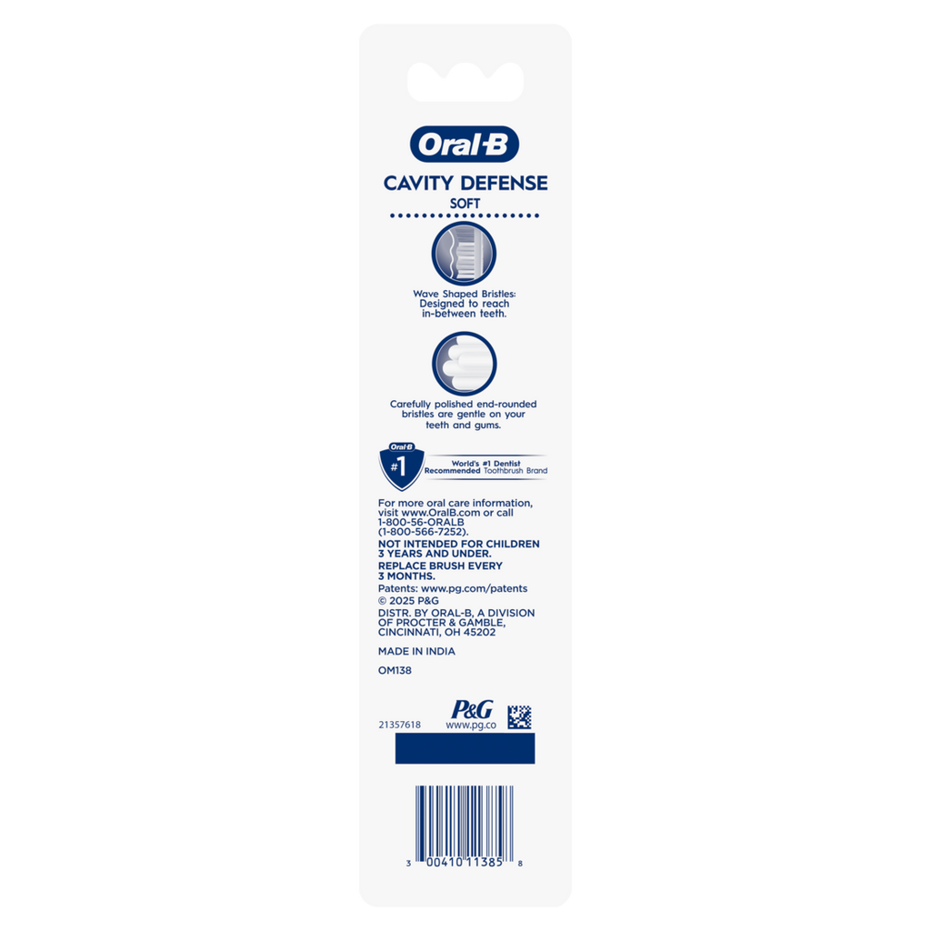 Oral-B Essential Clean Cavity Defense Soft Toothbrush - 2ct/36pk