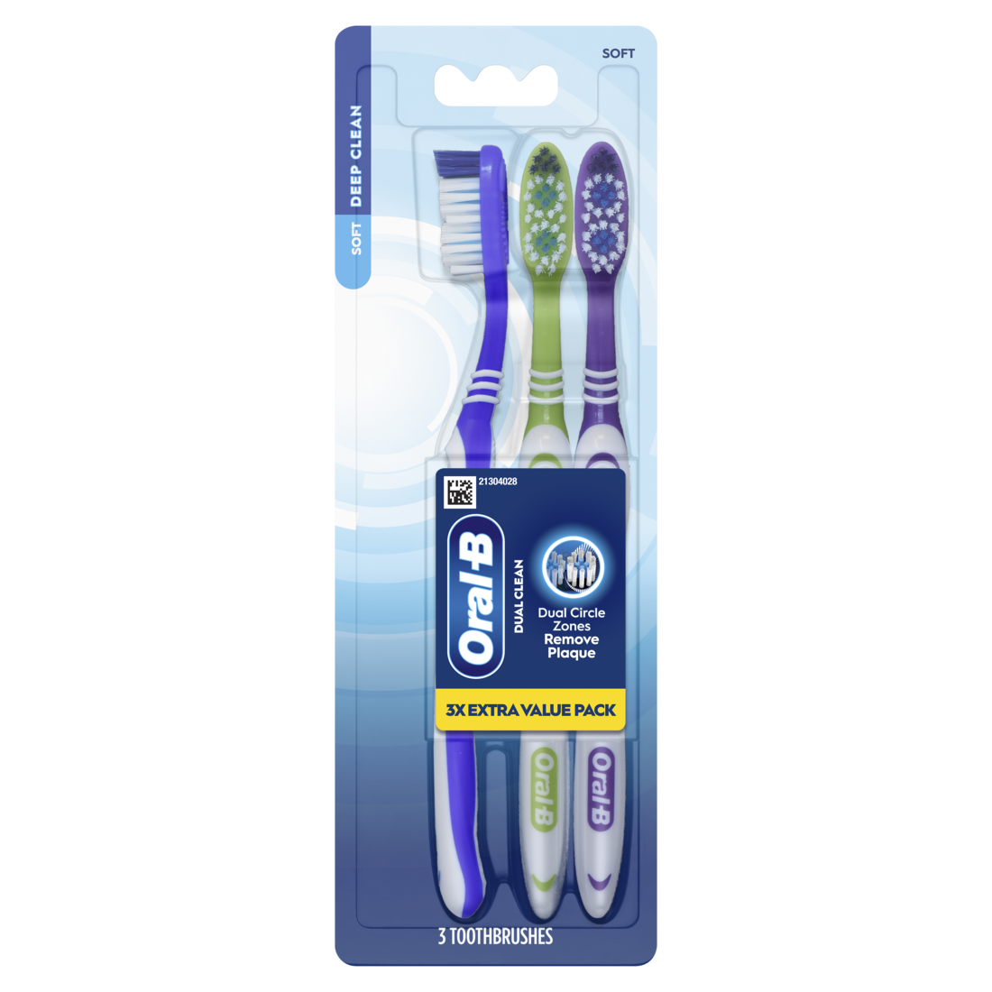 Oral-B Toothbrush Dual Clean Soft - 3ct/36pk