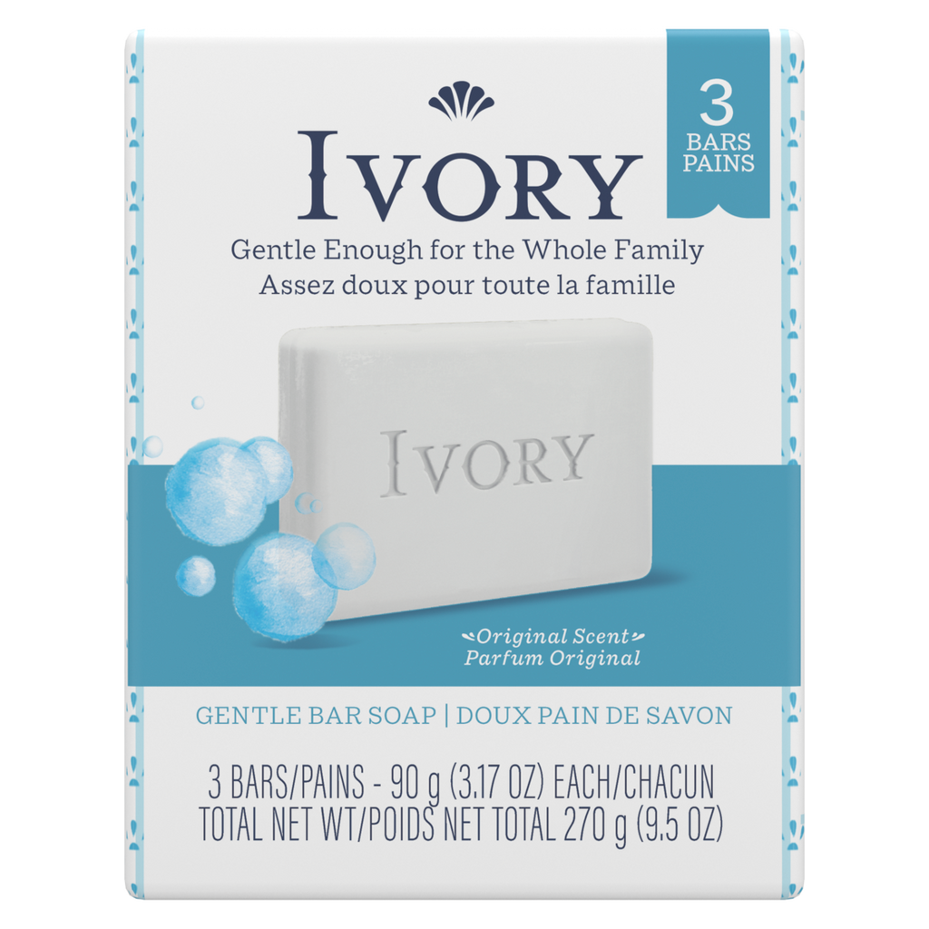 Ivory Gentle Bar Soap Original Scent - (3x3.17)oz/24pk