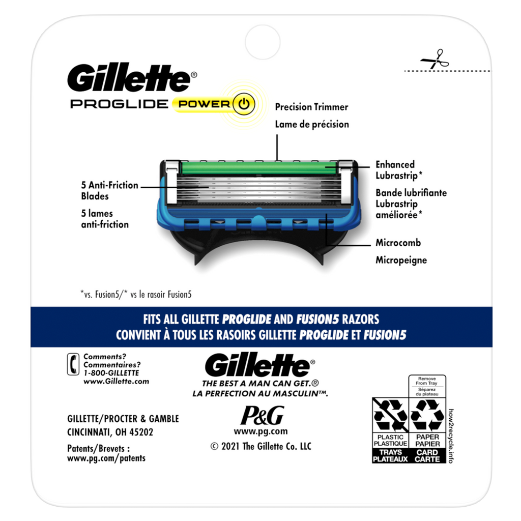 Gillette Proglide Razor Refills For Men Razor Blade Refills - 2ct/48pk