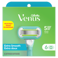 Gillette Venus Extra Smooth Women's Razor Blades 5-Bladed Razor Refills - 6ct/36pk