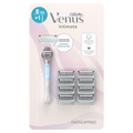 Gillette Venus For Pubic Hair And Skin 1 Handle And 8 Refills - (1+8)ct/315pk
