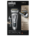 Braun Series 9 9370cc Rechargeable Wet & Dry Men's Electric Shaver with Clean & Charge Station - 1box/2pk