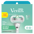 Gillette Venus Extra Smooth Sensitive Women's Razor Blades For Sensitive Skin 5-Bladed Razor Refills - 6ct/36pk