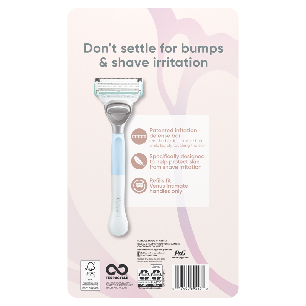 Gillette Venus For Pubic Hair And Skin 1 Handle And 8 Refills - (1+8)ct/315pk