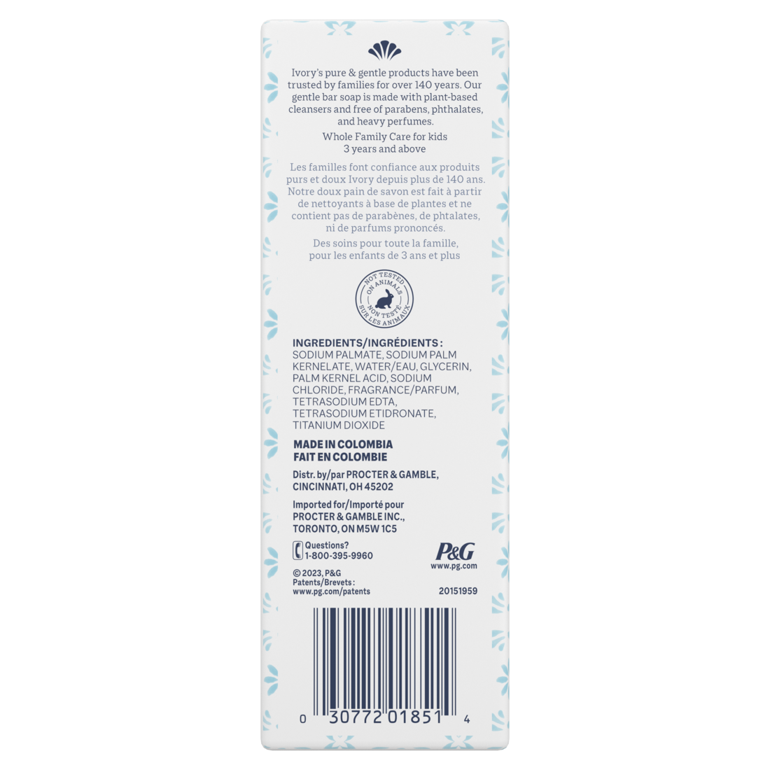 Ivory Bar Soap Original Scent - (12x3.17)oz/4pk