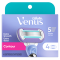 Gillette Venus Extra Smooth Contour Women's Razor Blades 5-Bladed Razor Refills - 4ct/48pk