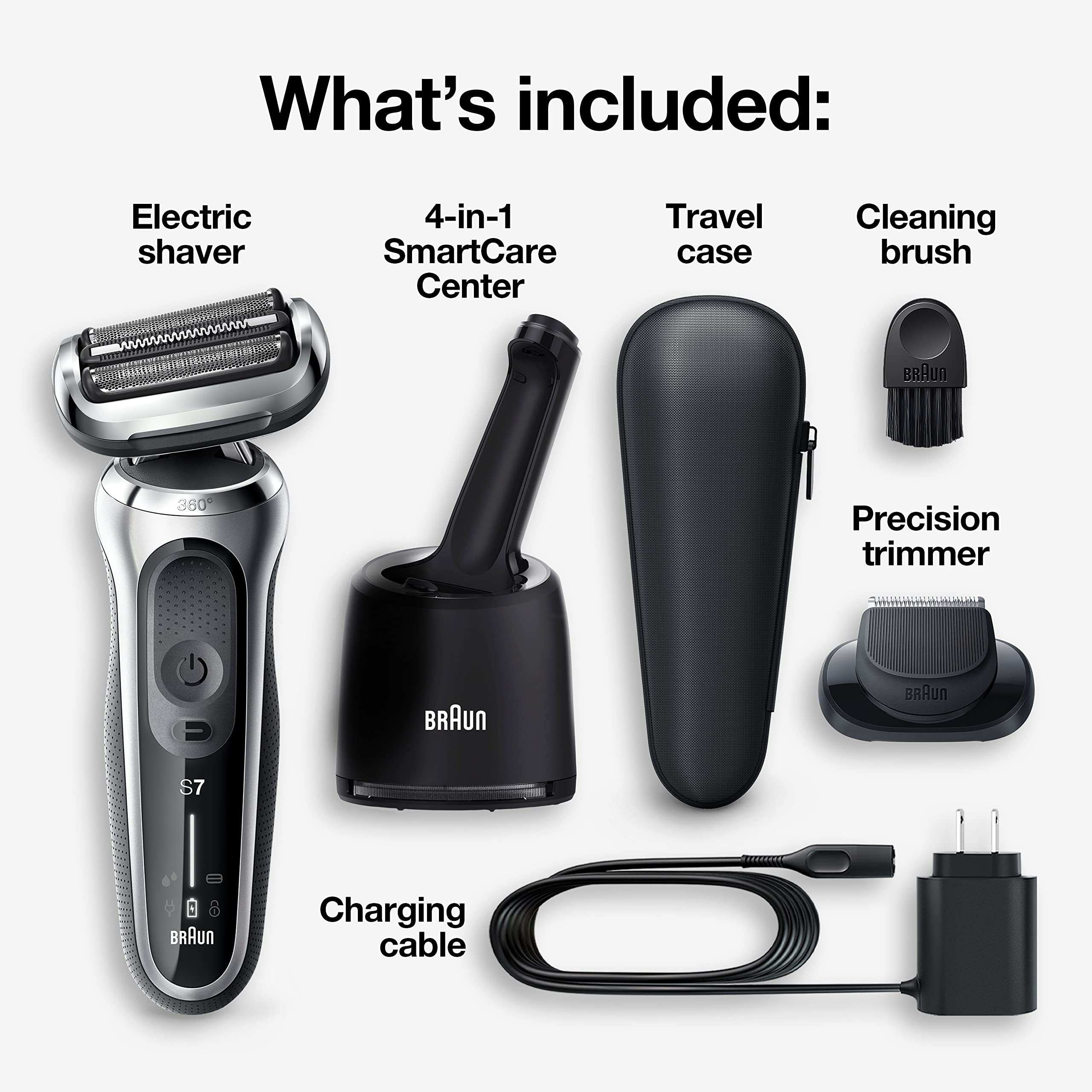 Braun Shaver 7071cc System Silver US - 1box/2pk