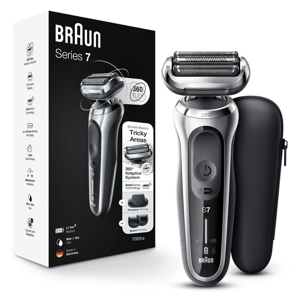 Braun Shaver 7025s Solo Silver US - 1box/2pk