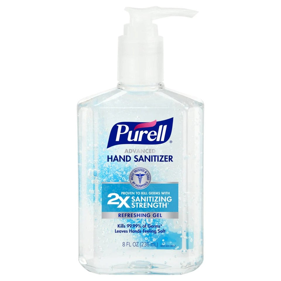 Purell Hand Sanitizer Pumps Refreshing Gel (Clear) - 8oz/12pk