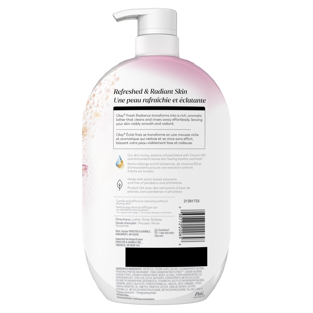 Olay Fresh Radiance Body Wash With Essence Of Peach And Cherry Blossom Vitamin B3 And Antioxidant Blend - 35oz/4pk