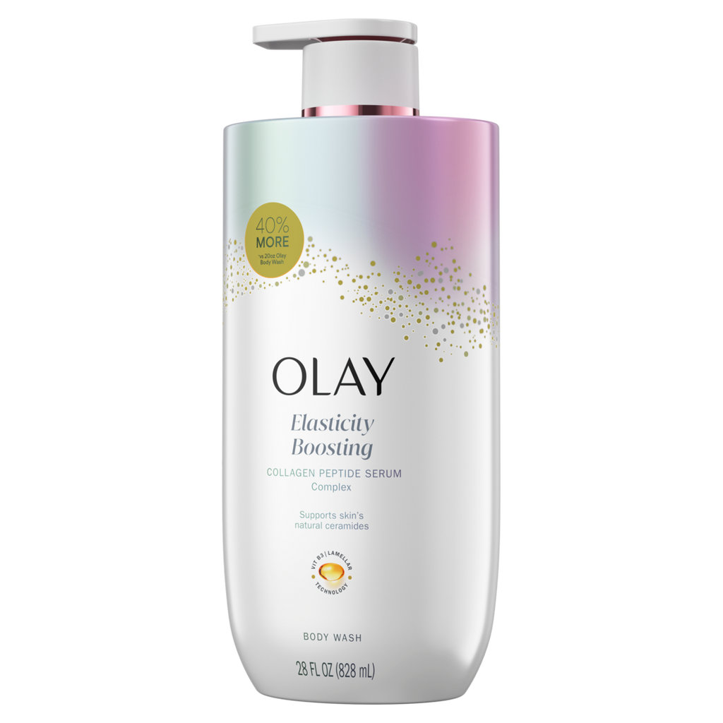 Olay Elasticity Boosting Body Wash With Collagen Peptide Serum Complex - 28oz/4pk