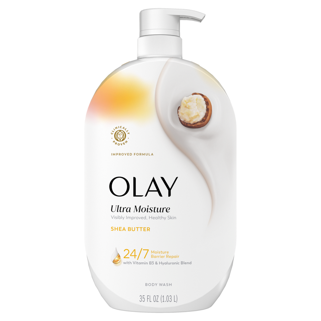 Olay Ultra Moisture Body Wash With Shea Butter Vitamin B3 And Hyaluronic Blend 35Oz - 35oz/4pk