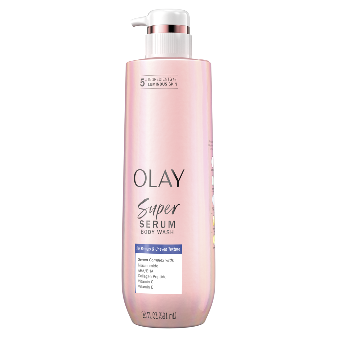 Olay Super Serum Body Wash For Bumps & Uneven Textured Skin Serum Complex For Luminous Skin - 20oz/4pk