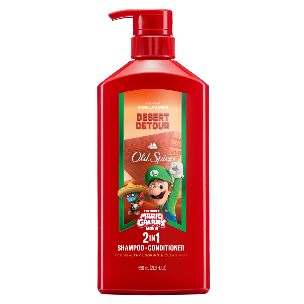 Old Spice 2-in-1 Shampoo & Conditioner Desert Detour Old Spice X The Super Mario Galaxy Movie - 21.9oz/4pk