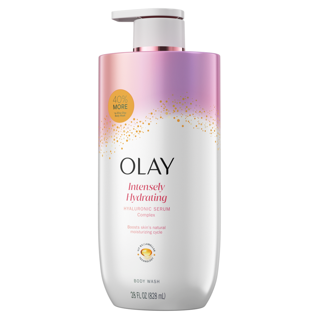 Olay Intensely Hydrating Body Wash With Hyaluronic Serum Complex - 28oz/4pk
