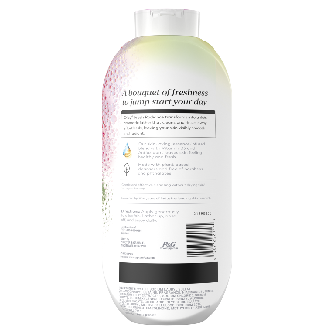 Olay Fresh Radiance Body Wash With Essence Of Rose Water And Sweet Nectar Vitamin B3 And Antioxidant Blend - 22oz/4pk