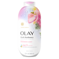 Olay Fresh Radiance Body Wash With Essence Of Strawberry And Mint Vitamin B3 And Antioxidant Blend - 22oz/4pk