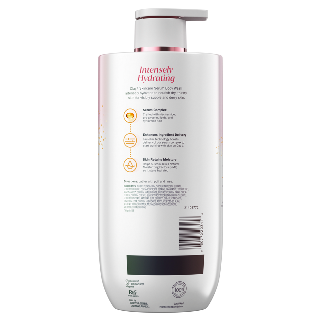 Olay Intensely Hydrating Body Wash With Hyaluronic Serum Complex - 28oz/4pk