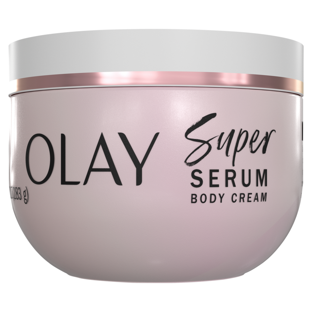 Olay Super Serum Body Cream Rich Moisturizing Cream For Dry Skin With Super Serum Complex To Slow Visible Signs Of Aging - 10oz/12pk